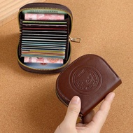 card holder card holder wallet Cute Cat Card Holder Ladies Lightweight Card Holder Retro Zipper Card