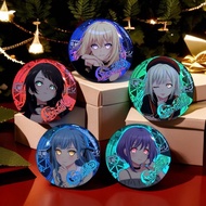 BanG Dream Brooch Ave Mujica Holographic Badge Misumi Hatsune Fashion Jewelry Wakaba Mutsumi Metal A