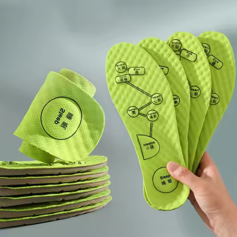 Foot Acupressure Insole Men Women Soft Breathable Sports Cushion Inserts Sweat-absorbing Deodorant O