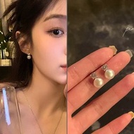 鑽石珍珠耳環