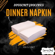 DINNER NAPKIN 100S/PKT DISPOSABLE ITEM