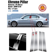 4 (PCS) BMW E-90 Chrome Pillar