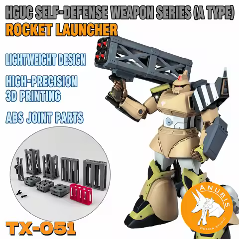 ANUBIS Resin Bazooka Launcher Cannon Upgrade Part for 1/144 HGUC Zeon Mobile Suit Model Kit Hobby Cr