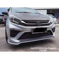 Perodua Axia 2020 2021 2022 takero bodykit body kit front rear skirt lip diffuser