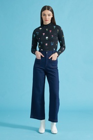 HAUS OF GRAFF Tate High Waisted Flare Jean กางเกงยีนส์เอวสูงขายาวรุ่นTate