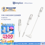 Simplus 3 In 1 Vacuum Cleaner Portable Vacuum Cleaner Ultra Quiet 15000Pa Strong Suction Handheld Va