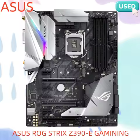ASUS ROG STRIX Z390-E GAMINING motherboard, supports 8/9th generation Intel processors, DDR4 quad sl