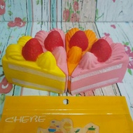 Discount Limited Stock Soft Cake Slices Squishy Cute Toy