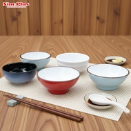 Nine Plus rice bowl - Premium Melamine A5 - Used for eating rice, eating soup, eating porridge, eati