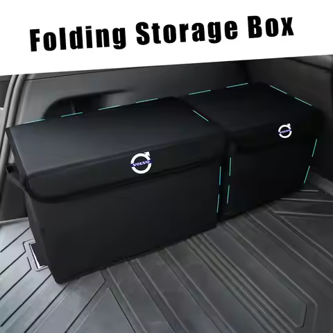 Car Styling Folding Storage Organizer Box Tidying Accessories For Volvo RDESIGN V60 S60 V40 S40 S80 