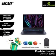 Acer Predator Helios | PH18-71-936G | Intel® Core i9-13900HX | 32GB | 2TB | NVIDIA® GeForce® RTX4080 | 18" Gaming Laptop - Black