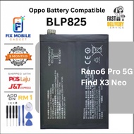 Battery compatible for Oppo Reno 6 Pro 5G / Find X3 Neo BLP825 high quality Batteri [ Fix Mobile Gad