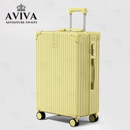 AVIVA กระเป๋าเดินทาง ขนาด 20/24/28 นิ้ว น้ำหนักเบา วัสดุ ABS+PC ความจุขนาดใหญ่ กระเป๋าถือขึ้นเครื่อง