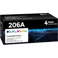 206A Toner Cartridge 4Pack Serasi dengan HP 206A 206X Toner Set untuk HP Color Laserjet Pro M255dw M