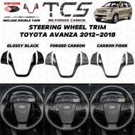 TCS TOYOTA AVANZA 2012-2018 CAR STEERING WHEEL FRAME COVER GARNISH ACCESSORIES