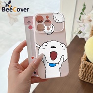 Cute White Dog Casing for OPPO A15 A16 A16K A17 A31 A38 A3X A3S A5S A12 A53 A54 A58 A60 A74 A78 A92 