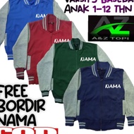 (U4.E E E☑] Children's varsity Baseball jacket with free name embroidery for ages 1-12 years. COLOR 