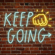 Plug & Play Neon Sign Keep Going