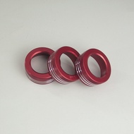 3pcs Dashboard A/C Control Knobs Decoration Ring Metal Trim Cover For Toyota 86 GT86 For Subaru BRZ 