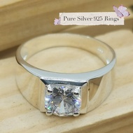 Cincin Batu Lelaki Perak 925/Pure Silver Rings For Men