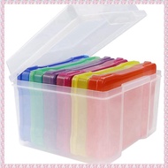(QBEP) 1 Piece Photo Storage Box Photo Organizer Multicolor Plastic Photo Craft Keeper Case 5X7 Inch
