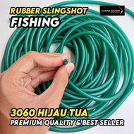 KARET KETAPEL 6MM 3060 HIJAU TUA Rubberband Slingshot