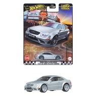 JBL07 Hot Wheels Boulevard 2008 Mercedes-Benz CLK 63 AMG Black Series Silver Model Gray Car