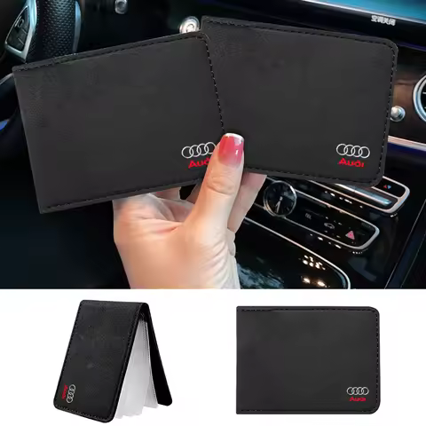 Car Driver License Cover Suede Anti-Fur Car Driving Documents For Audi A3 A4 B8 8P 8V A6 C7 A5 Q5 B7
