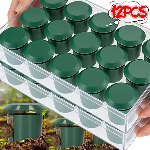 12/1PCS Garden Insect Trap House Snail Trap Catcher Pests Reject Gintrap Tools Household Farm Seedli