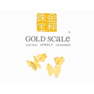 Gold Scale Jewels 916 Gold Butterfly Earstuds