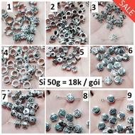 Antique silver alloy Charm: 50g / pack