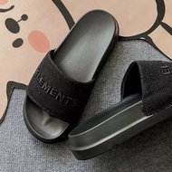 Elements denim sandals with flat sole for men and women, 4cm high sole, comfortable feet - Elements