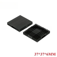 2pcs/1pc 37*37*6mm Heatsink Radiator Cooler Cooling Fan Aluminum Heat Sink 37X37X6mm Metal Slotting 