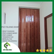 Pintu lipat PVC folding door plastik Bandung