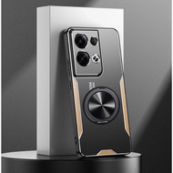 For OPPO Reno 7 8 9 10 11 12 13 13F 14 14F Pro 5G Phone Case Metal 360 Magnetic Case Protective Case