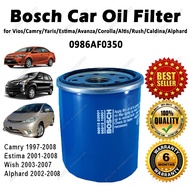 Bosch Oil Filter 1pc For Toyota Vios Camry Yaris Estima Avanza Corrolla Altis Rush Caldina Alpard 09