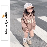 HIJAU Jacket Aja - Hoodie for Boys and Girls 1977 SIMPLE LOGO (1th - 12th) Jacket Boy Girl Kids Teen