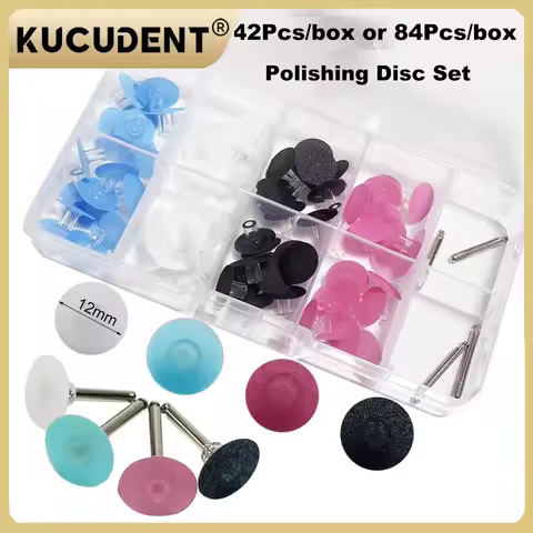 DCLOUD 1Box Dental Finishing Polishing Disc Set Composite Resin Finishing Disc+Mandrel Polishing Ste