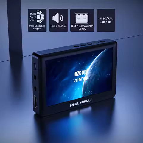 4.3-inch Display VCR Player Record Video VHS Tapes With AV Video Recorders Camcorder Vhs To Dvd Conv