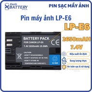 LP-E6 2650mAh for Canon 60D 70D 80D 90D 6D 6D Mark II 5D mark II 5D Mark III E6 Camera High capacity
