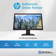 HP Monitor V20 LED Backlit HD+ Monitor Anti Glare 1H849AA Support CCTV Camera (19.5")