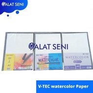 Kertas Watercolour A3, A4, A5 / V-Tec Watercolour Paper / Watercolour