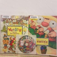 【奧莉薇繪本館二手書】2書1CD 英語童謠繪本系列10 耶誕快樂頌 歌本+繪本 東西圖書