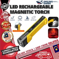 SmilingShark GZ5106 LED Magnetic Torch light Super Bright Rotatable Flashlight 7modes Back Clip Work