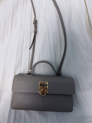 Cafune Grey Shoulder Bag / STANCE WALLET - 奶杏色