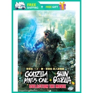 GODZILLA MINUS ONE + SHIN GODZILLA LIVE ACTION THE MOVIE 哥吉拉-1.0 + 新·哥吉拉 真人剧场版 ( JAPANESE MOVIE DVD 