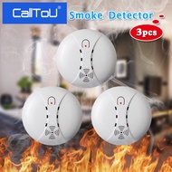 Calltou Smoke Alarm Detector สัญญาณเตือนไฟไหม้ YG02 ระบบเตือนภัยสำหรับบ้าน / สำนักงาน / คลังสินค้า 3PCS