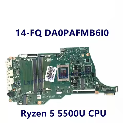DA0PAFMB6I0 DA0PAFMB6G0 DA0PAMMB6C0 Mainboard For HP 14-FQ 14S-FQ Laptop Motherboard R5 5500U CPU 10