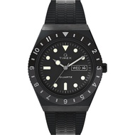 TIMEX TW2U61600 Q TIMEX REISSUE Unisex Analog Watch Day Date Quartz 38mm SS Bracelet Black
