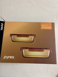 Pyrex Amber 長方形保鮮盒套裝
